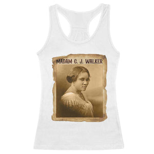 Madam CJ Walker Racerback Tank Top Female Empowerment History Gift TS12 White Print Your Wear