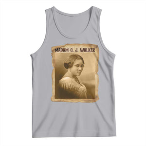 Madam CJ Walker Tank Top Female Empowerment History Gift TS12 Athletic Heather Print Your Wear