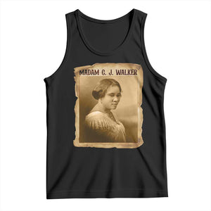 Madam CJ Walker Tank Top Female Empowerment History Gift TS12 Black Print Your Wear