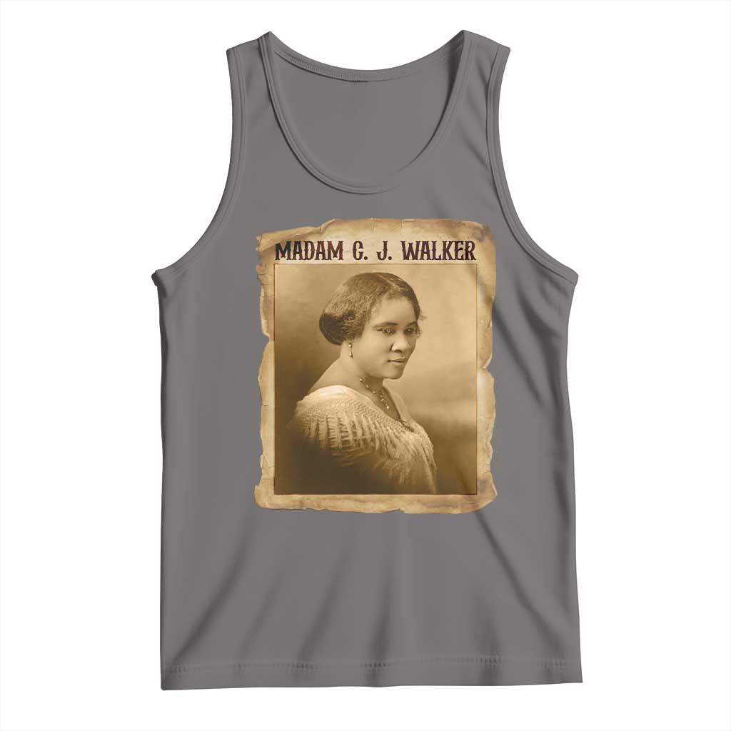 Madam CJ Walker Tank Top Female Empowerment History Gift TS12 Deep Heather Print Your Wear