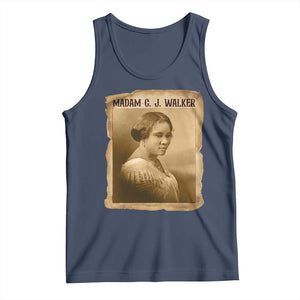 Madam CJ Walker Tank Top Female Empowerment History Gift TS12 Navy Print Your Wear