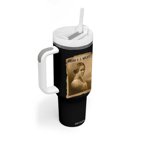 Madam CJ Walker Tumbler With Handle Female Empowerment History Gift TS12 Print Your Wear