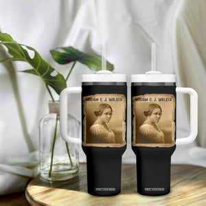 Madam CJ Walker Tumbler With Handle Female Empowerment History Gift TS12 Print Your Wear