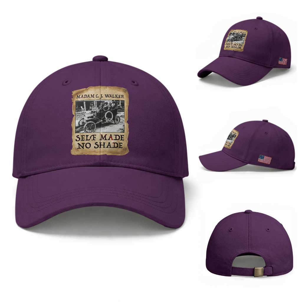 Madam CJ Walker Self Made Millionaire Baseball Cap Strong Black Woman Leader TS12 Baseball Cap Universal Fit Purple Print Your Wear