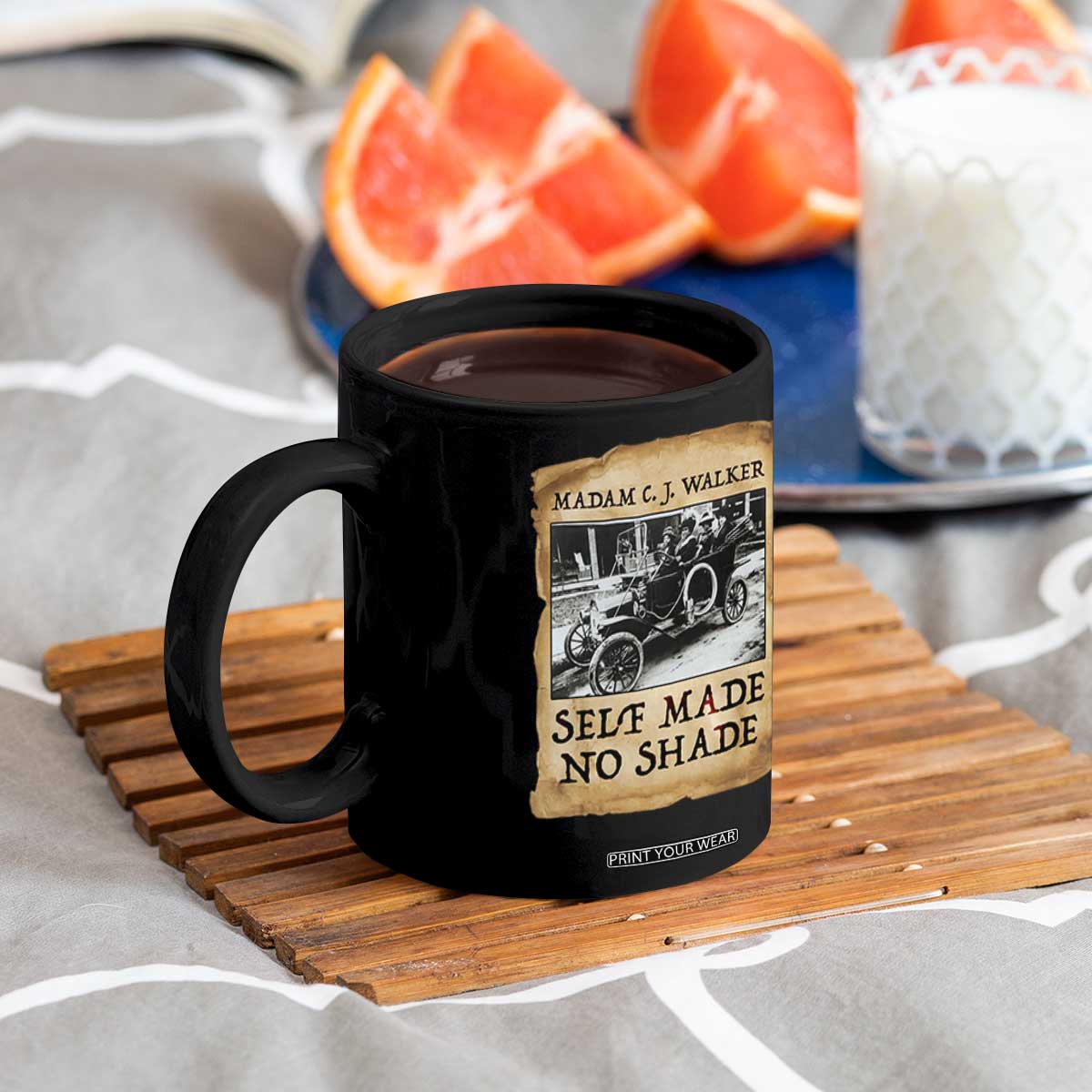 Madam CJ Walker Self Made Millionaire Coffee Mug Strong Black Woman Leader TS12 Print Your Wear