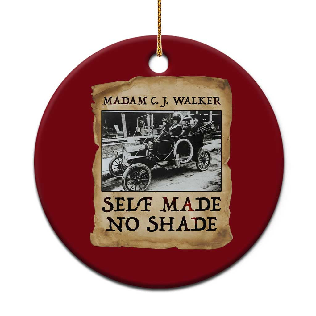 Madam CJ Walker Self Made Millionaire Ceramic Ornament Strong Black Woman Leader TS12 1pc Red Print Your Wear