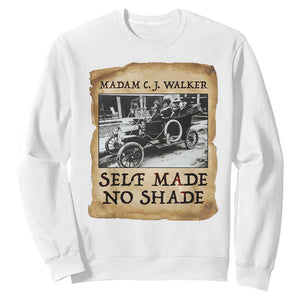 Madam CJ Walker Self Made Millionaire Sweatshirt Strong Black Woman Leader TS12 White Print Your Wear