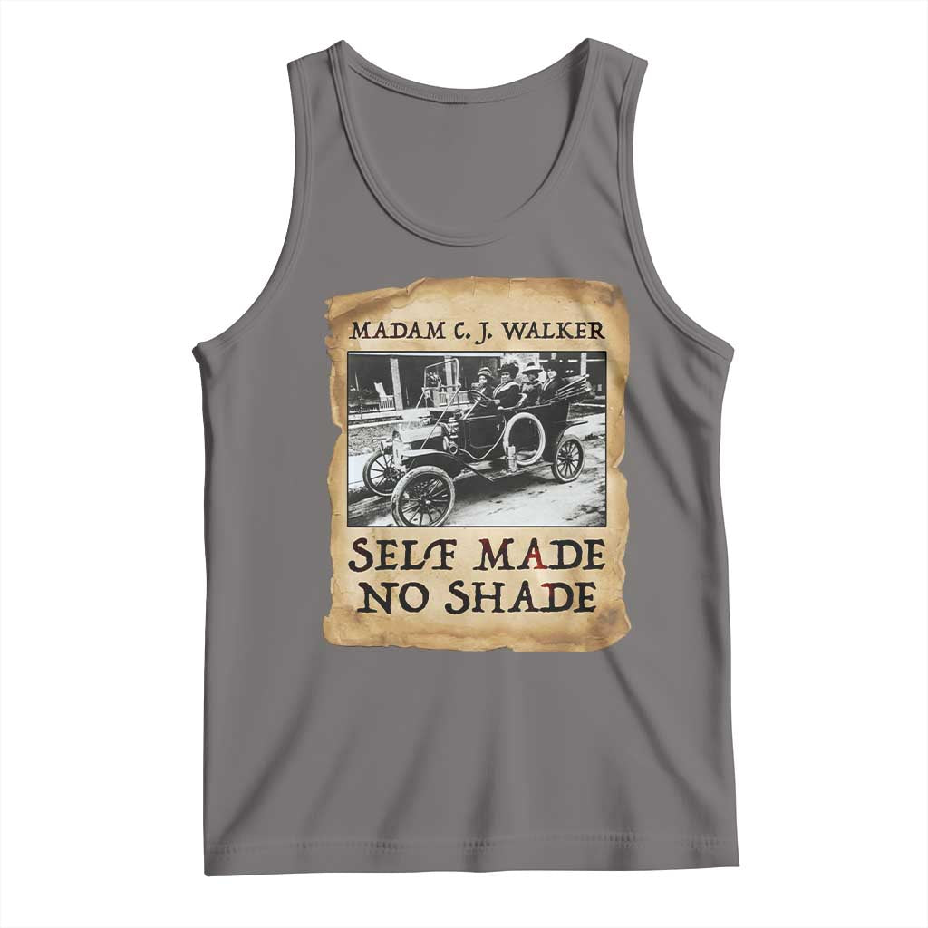 Madam CJ Walker Self Made Millionaire Tank Top Strong Black Woman Leader TS12 Deep Heather Print Your Wear