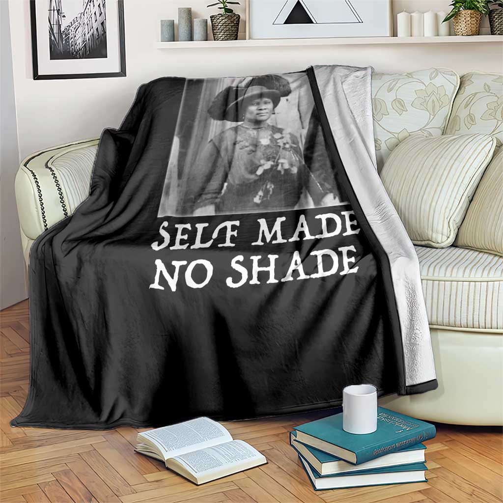 Madam CJ Walker Throw Blanket Self Made No Shade Female Empowerment TS12 Print Your Wear