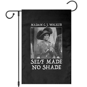 Madam CJ Walker Garden Flag Self Made No Shade Female Empowerment TS12 Black Print Your Wear