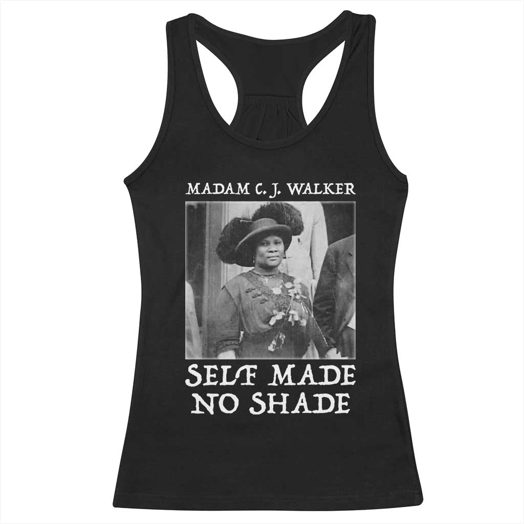 Madam CJ Walker Racerback Tank Top Self Made No Shade Female Empowerment TS12 Black Print Your Wear