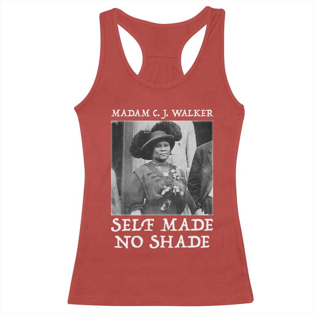 Madam CJ Walker Racerback Tank Top Self Made No Shade Female Empowerment TS12 Red Print Your Wear