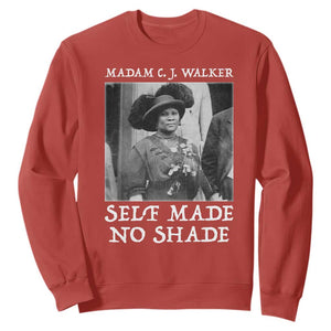 Madam CJ Walker Sweatshirt Self Made No Shade Female Empowerment TS12 Red Print Your Wear