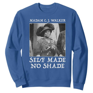 Madam CJ Walker Sweatshirt Self Made No Shade Female Empowerment TS12 Royal Blue Print Your Wear