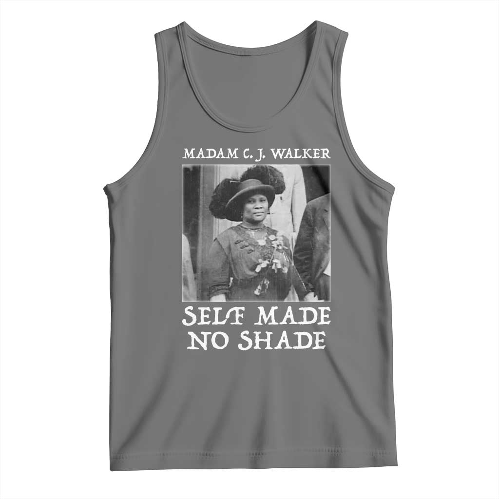 Madam CJ Walker Tank Top Self Made No Shade Female Empowerment TS12 Black Heather Print Your Wear