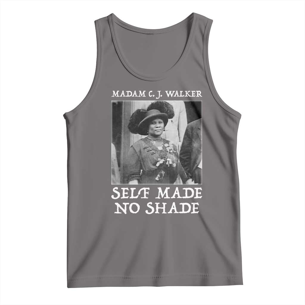 Madam CJ Walker Tank Top Self Made No Shade Female Empowerment TS12 Deep Heather Print Your Wear