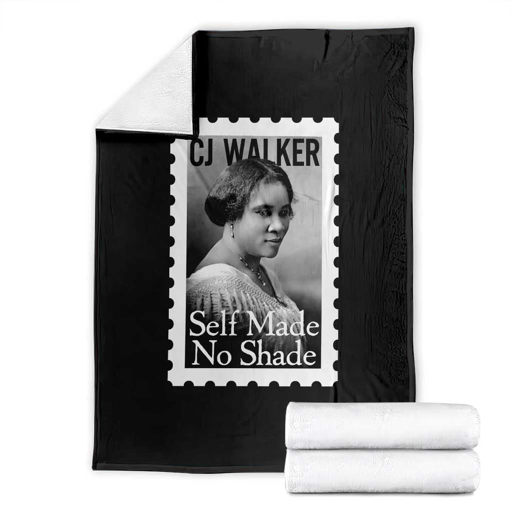 Madam CJ Walker Throw Blanket Strong Black Woman Leader TS12 Black Print Your Wear