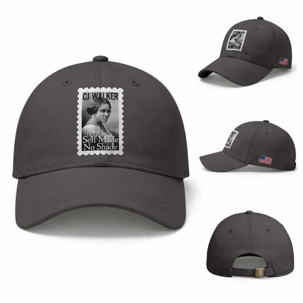 Madam CJ Walker Baseball Cap Strong Black Woman Leader TS12 Baseball Cap Universal Fit Dark Gray Print Your Wear