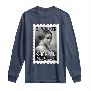 Madam CJ Walker Long Sleeve Shirt Strong Black Woman Leader TS12 Navy Print Your Wear