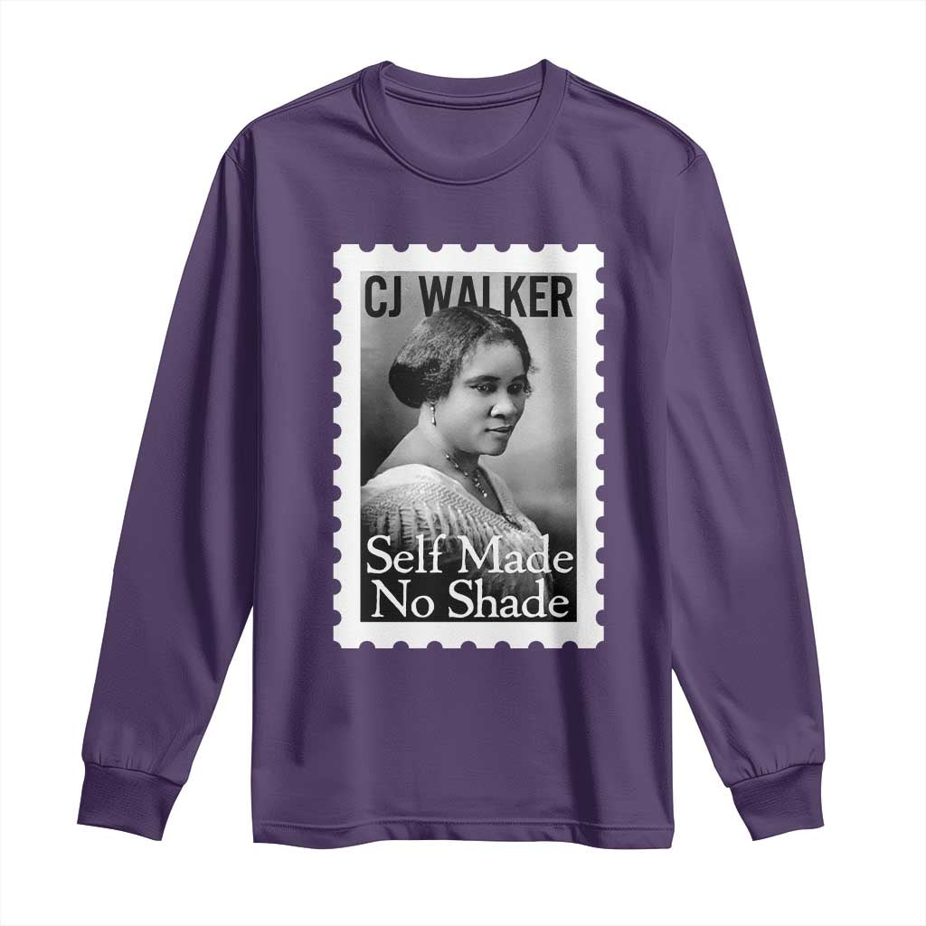Madam CJ Walker Long Sleeve Shirt Strong Black Woman Leader TS12 Purple Print Your Wear