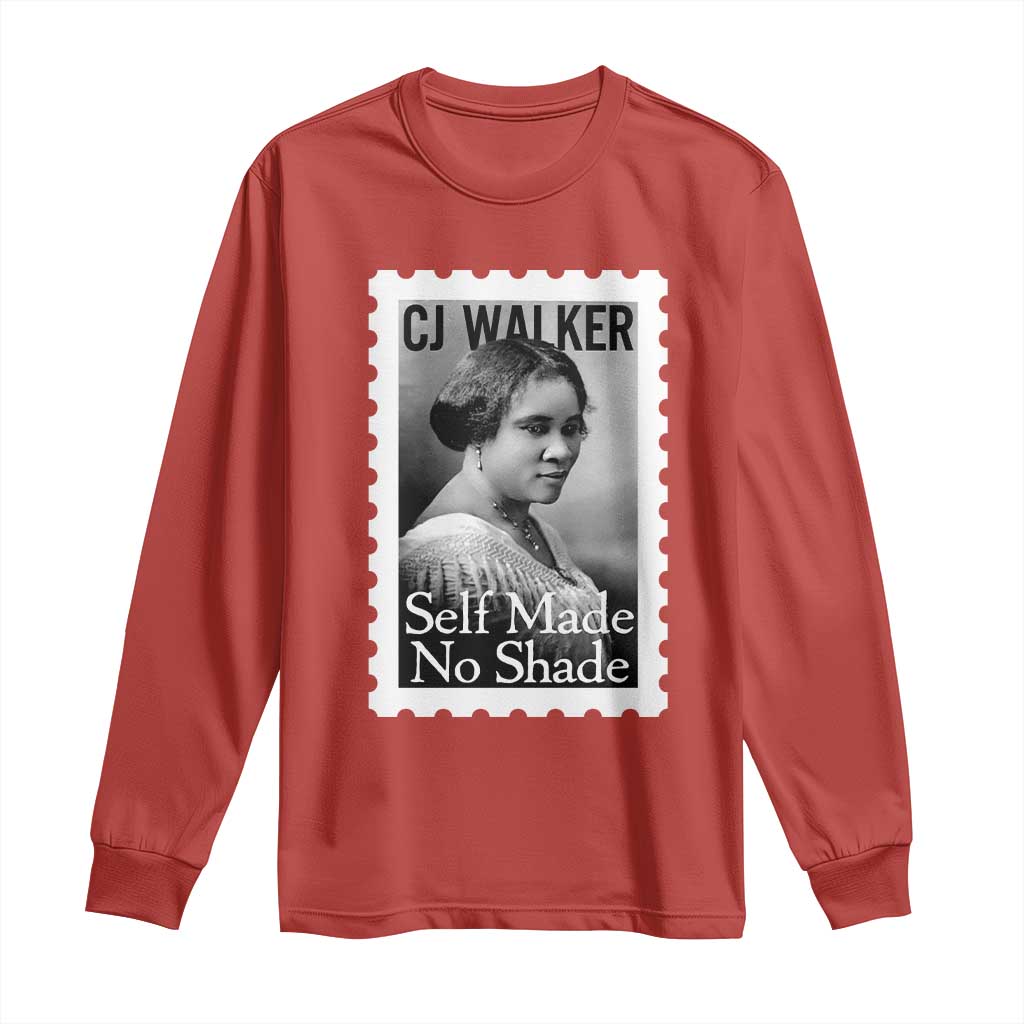 Madam CJ Walker Long Sleeve Shirt Strong Black Woman Leader TS12 Red Print Your Wear