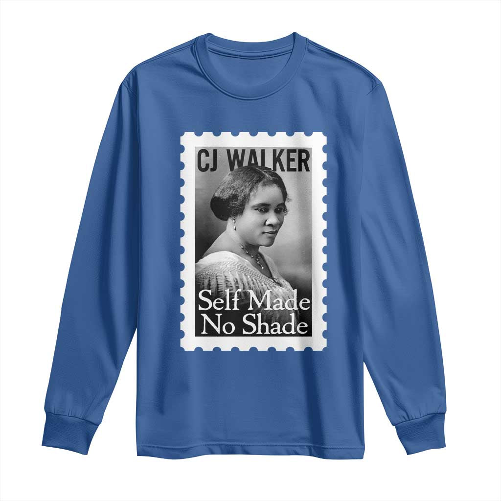 Madam CJ Walker Long Sleeve Shirt Strong Black Woman Leader TS12 Royal Blue Print Your Wear