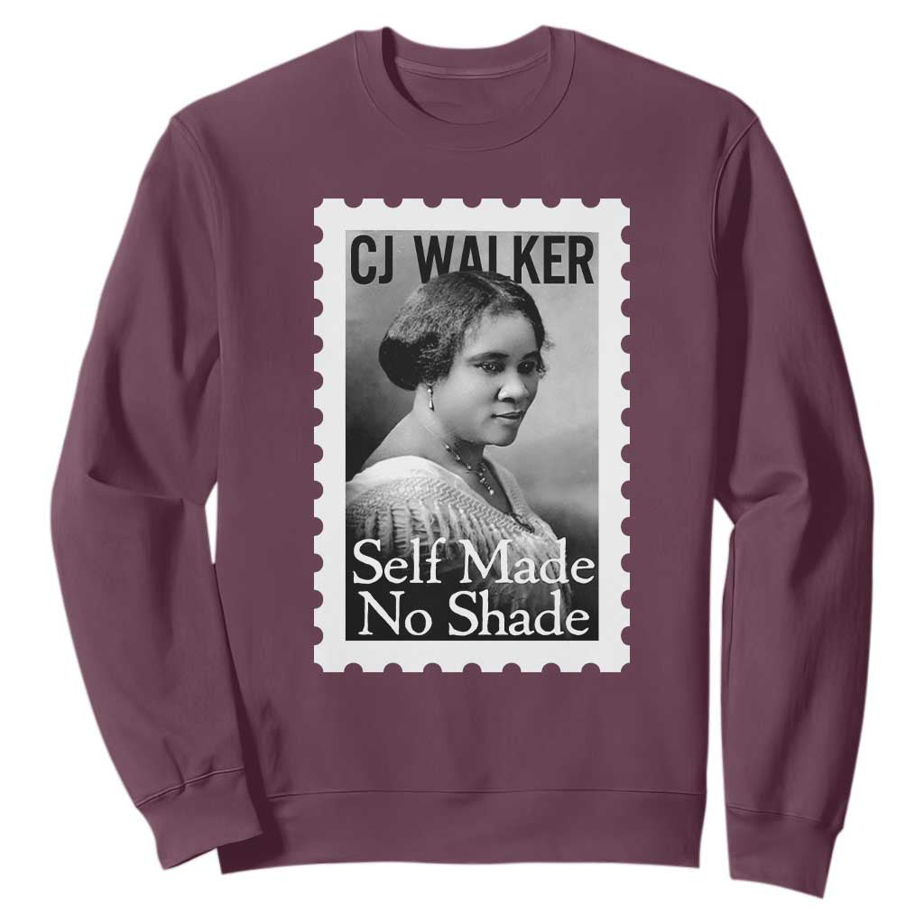 Madam CJ Walker Sweatshirt Strong Black Woman Leader TS12 Maroon Print Your Wear
