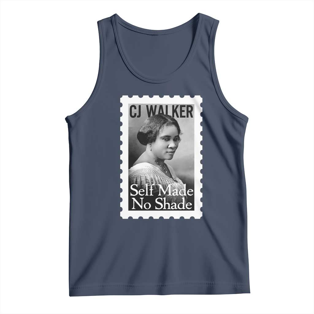 Madam CJ Walker Tank Top Strong Black Woman Leader TS12 Navy Print Your Wear