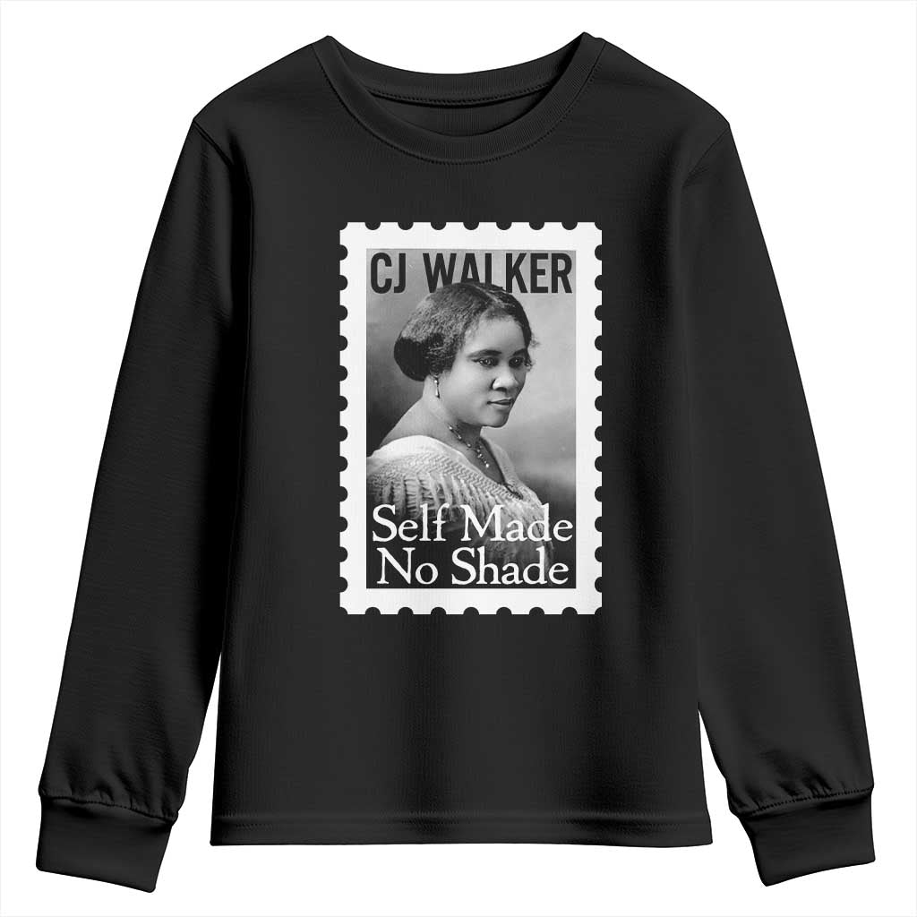 Madam CJ Walker Youth Sweatshirt Strong Black Woman Leader TS12 Black Print Your Wear