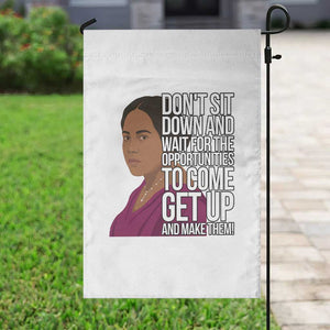 Madam CJ Walker Quote Garden Flag Do Not Sit Down And Wait For Opportunities TS12 Print Your Wear