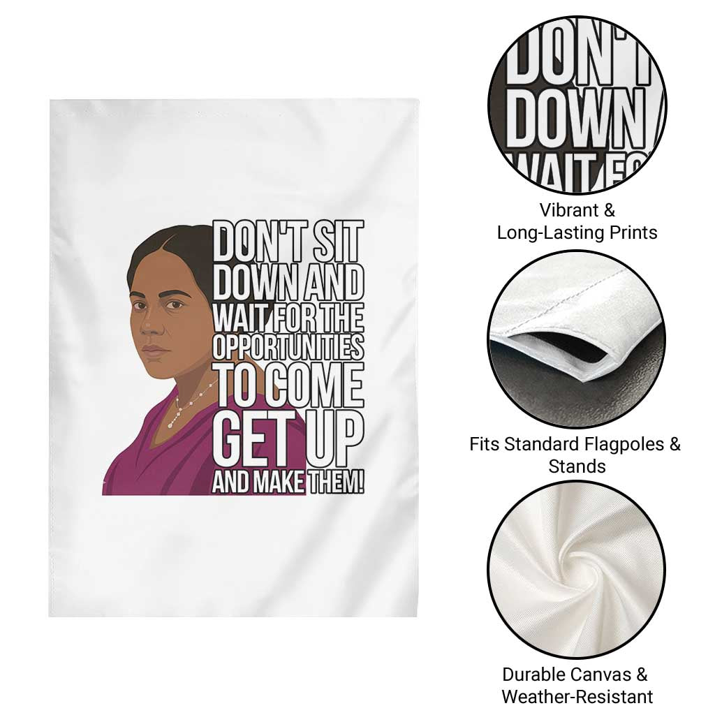 Madam CJ Walker Quote Garden Flag Do Not Sit Down And Wait For Opportunities TS12 Print Your Wear