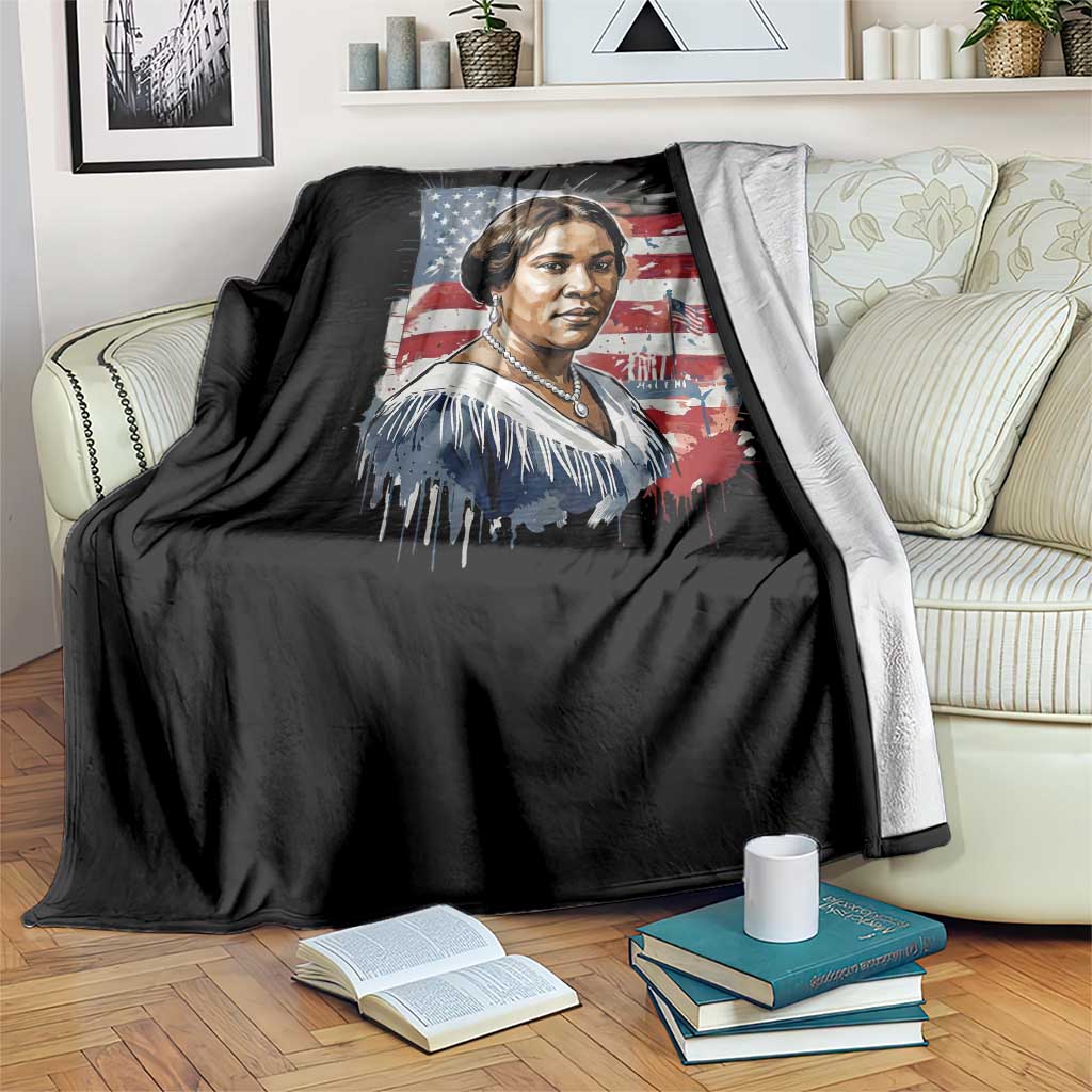 Madam CJ Walker Patriotic Throw Blanket Strong Black Woman Leader TS12 Print Your Wear