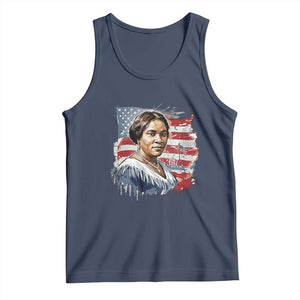 Madam CJ Walker Patriotic Tank Top Strong Black Woman Leader TS12 Navy Print Your Wear