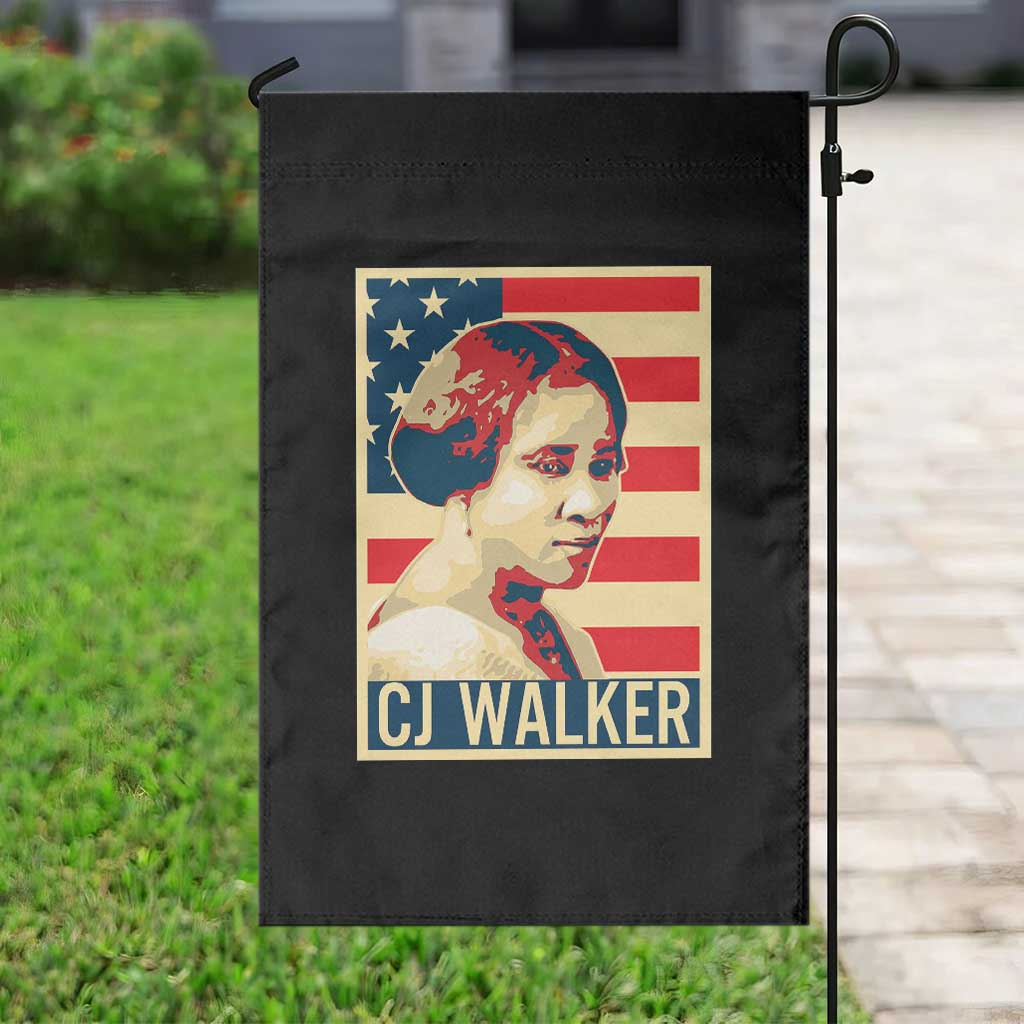 Madam CJ Walker Patriotic Garden Flag Black History Month Gift TS12 Print Your Wear
