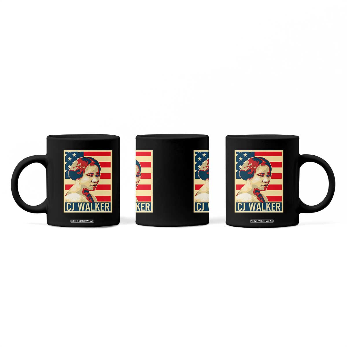 Madam CJ Walker Patriotic Coffee Mug Black History Month Gift TS12 Print Your Wear