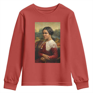 Madam CJ Walker Mona Lisa Youth Sweatshirt Black History Month Gift TS12 Red Print Your Wear