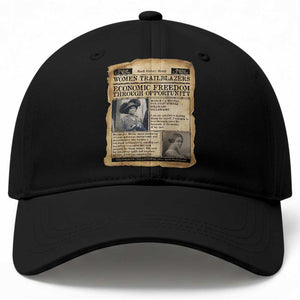 Madam CJ Walker Vintage Newspaper Style Baseball Cap Economic Freedom Through Opportunity TS12 Print Your Wear