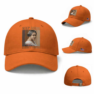 Madam CJ Walker Keep Going Retro Poster Baseball Cap Black History Month Gift TS12 Baseball Cap Universal Fit Orange Print Your Wear