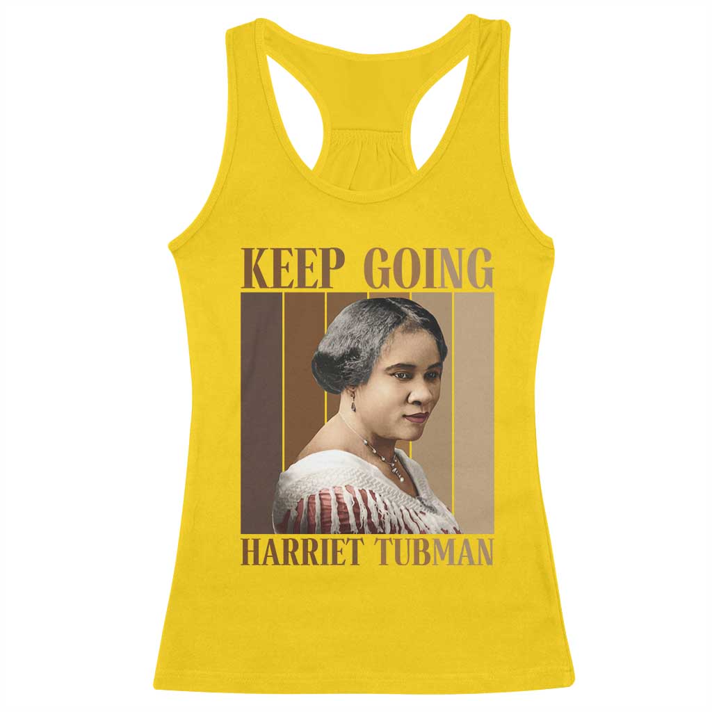 Madam CJ Walker Keep Going Retro Poster Racerback Tank Top Black History Month Gift TS12 Daisy Print Your Wear