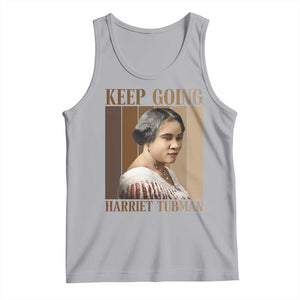 Madam CJ Walker Keep Going Retro Poster Tank Top Black History Month Gift TS12 Athletic Heather Print Your Wear