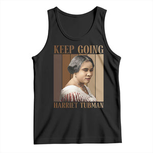 Madam CJ Walker Keep Going Retro Poster Tank Top Black History Month Gift TS12 Black Print Your Wear