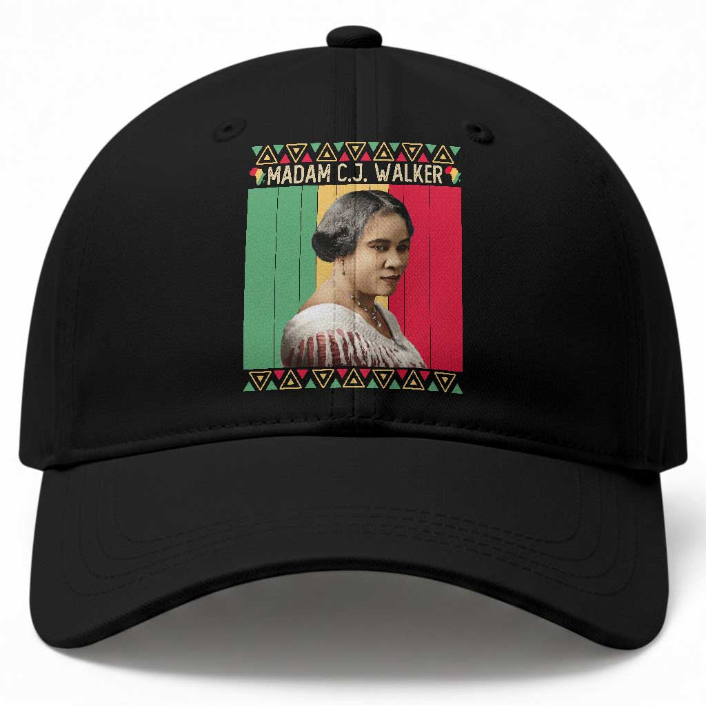 Madam CJ Walker Retro Sunset Baseball Cap Strong Black Woman Leader TS12 Print Your Wear