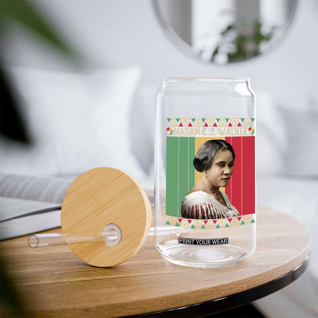 Madam CJ Walker Retro Sunset Glass Can Strong Black Woman Leader TS12 Print Your Wear