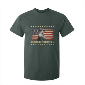 Build Like Madam CJ Walker T Shirt For Kid Black History Month Gift TS12 Dark Forest Green Print Your Wear