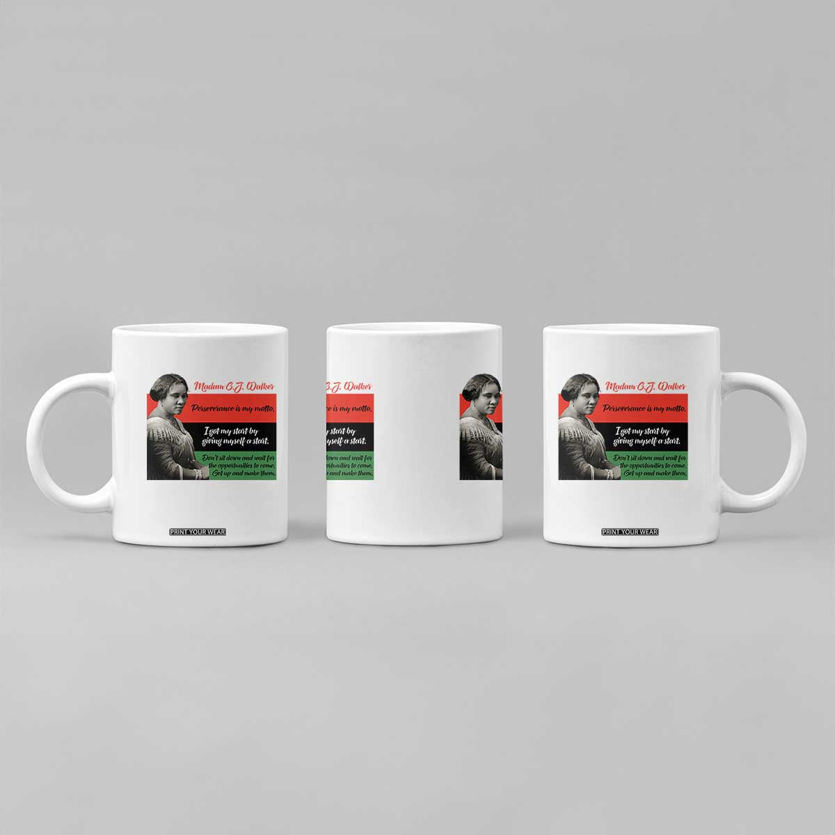 Madam CJ Walker Coffee Mug Women Empowerment Inspirational Quote TS12 Print Your Wear
