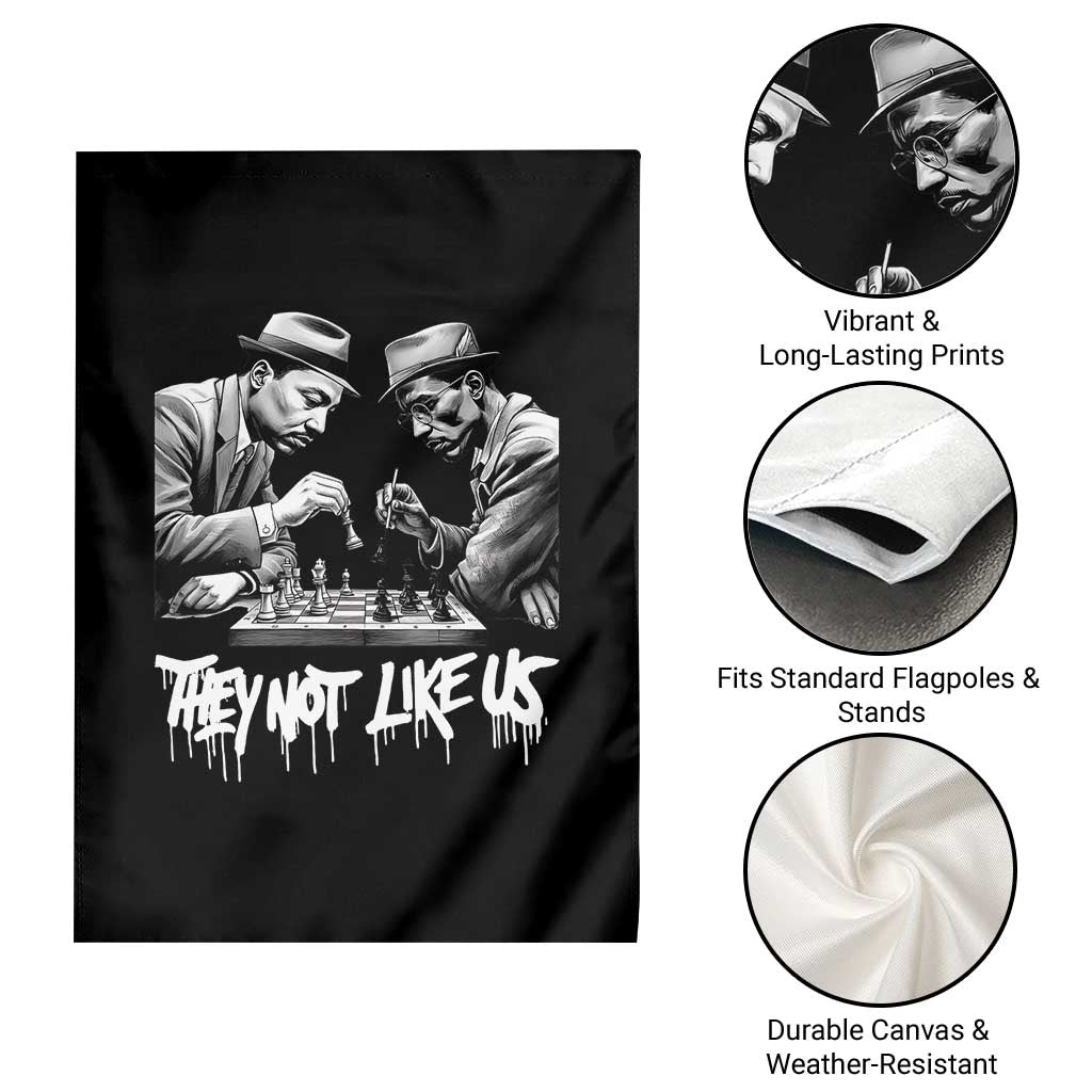 MLK And Malcolm X Garden Flag They Not Like Us African American Heritage Gift TS12 Print Your Wear