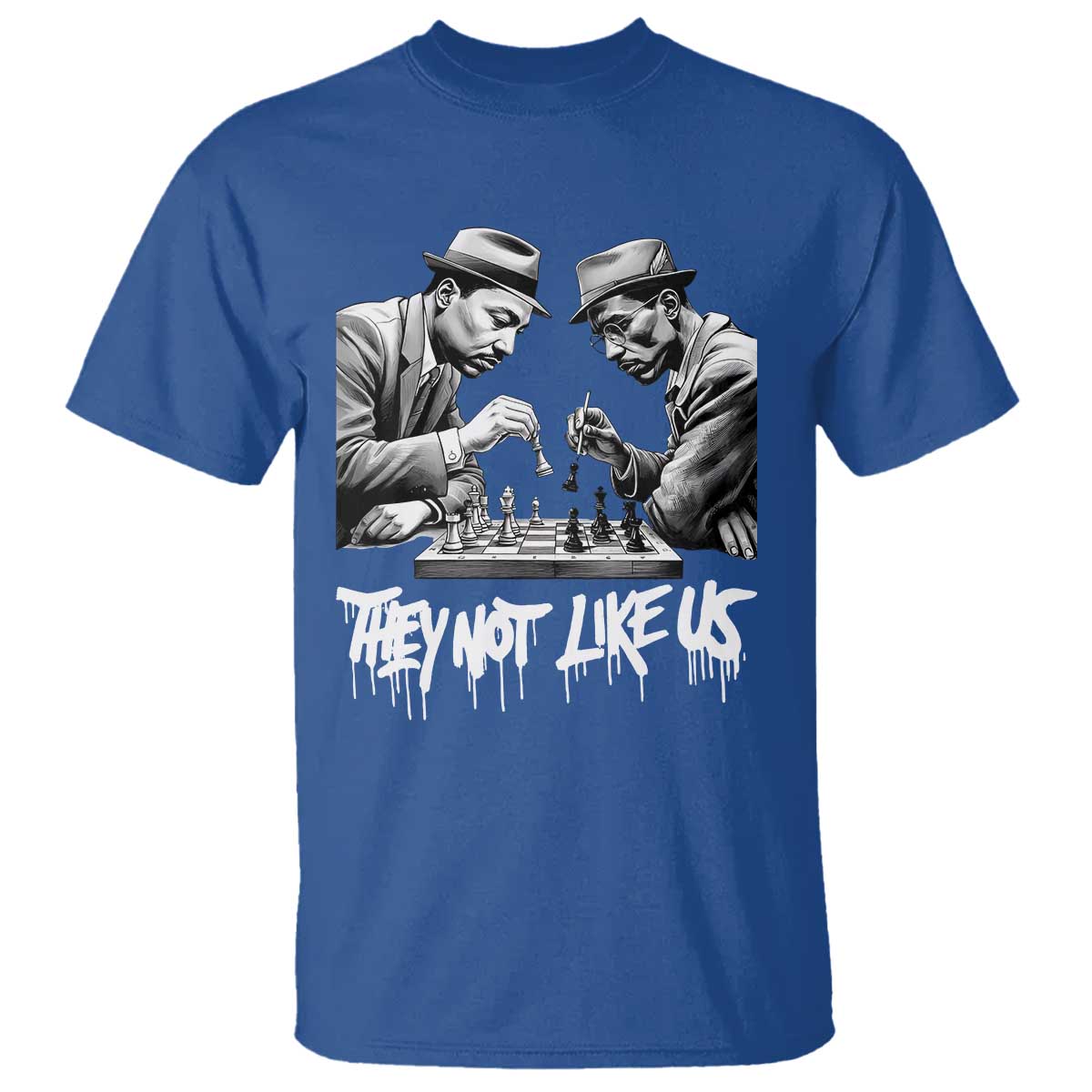 MLK And Malcolm X T Shirt They Not Like Us African American Heritage Gift TS12 Royal Blue Print Your Wear