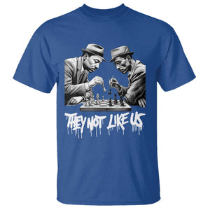MLK And Malcolm X T Shirt They Not Like Us African American Heritage Gift TS12 Royal Blue Print Your Wear