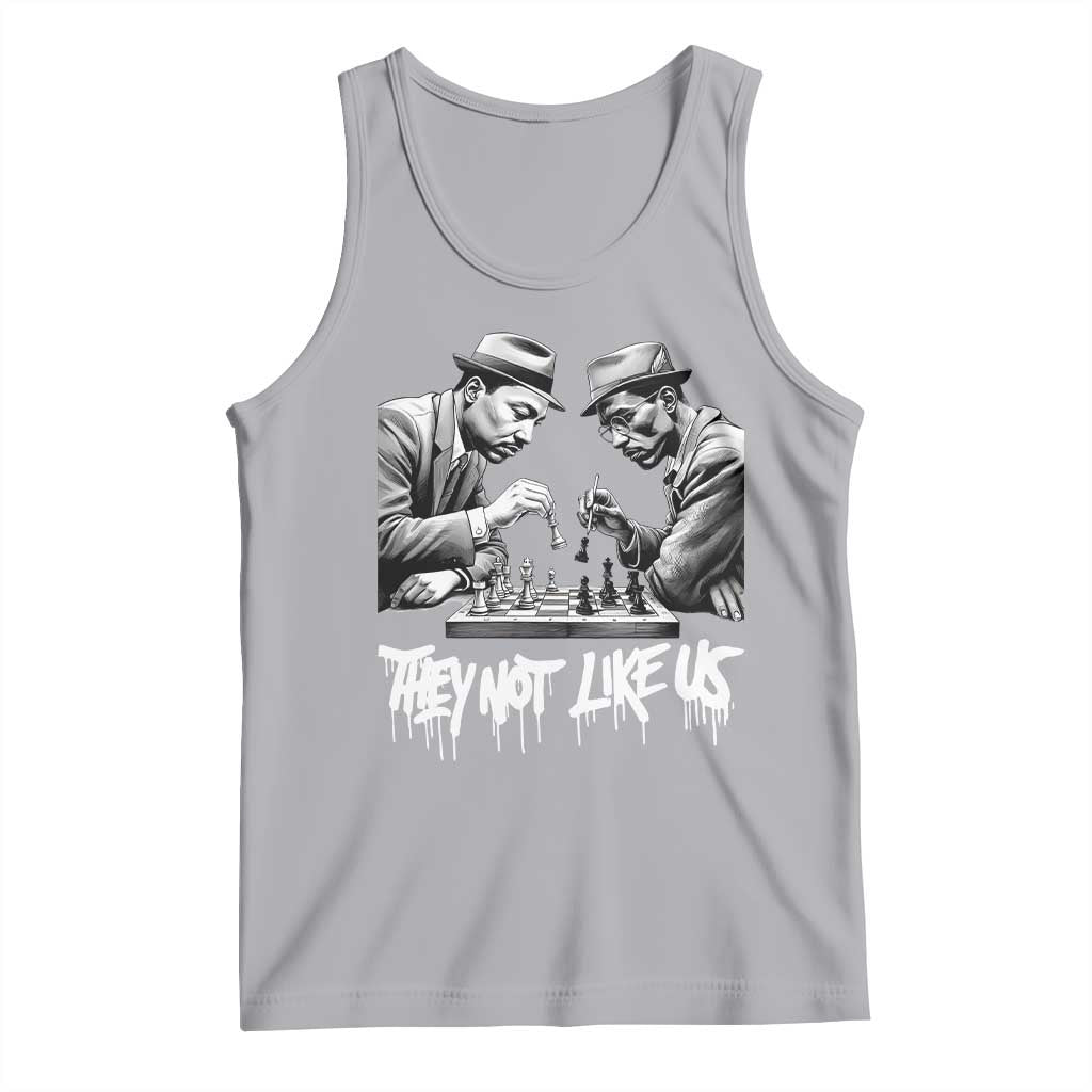 MLK And Malcolm X Tank Top They Not Like Us African American Heritage Gift TS12 Athletic Heather Print Your Wear