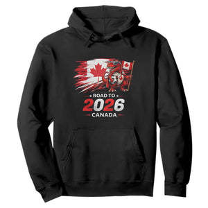 Funny Canada Soccer Dinosaur Hoodie Road To 2026 TS12 Black Print Your Wear